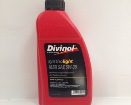 Моторное масло 5W30 MBX syntholight, 1 л