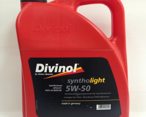 Моторное масло 5W50 syntholight, 5 л